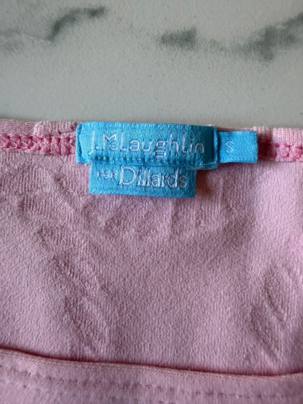 J Mclaughlin Pink Textured Rope-Pattern Top. Small - Picture 7 of 9